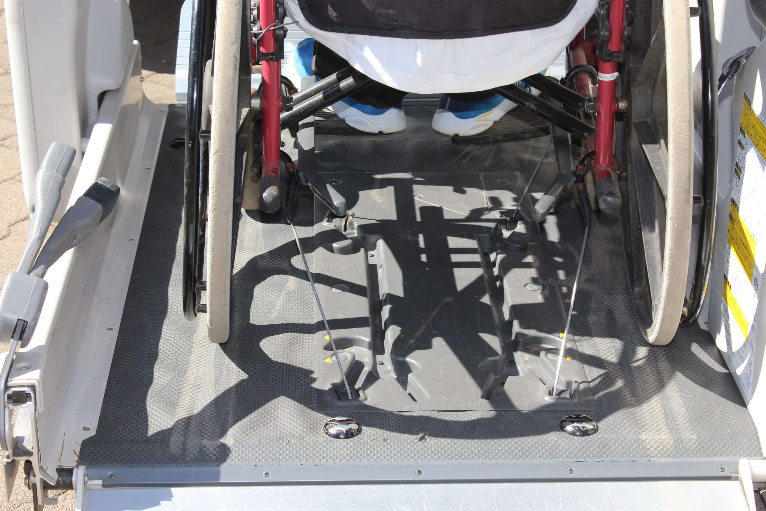Escape to Adventure – The wheelchair is securely attached on the lift