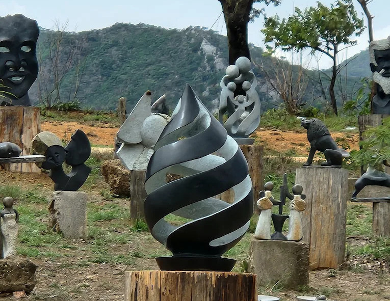 Shona sculptures at the sculpture park, Harare